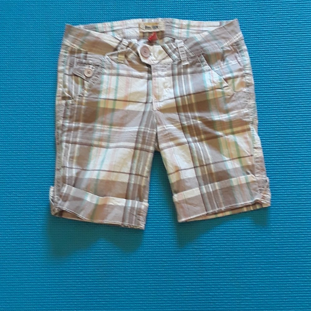 Long Plaid Shorts